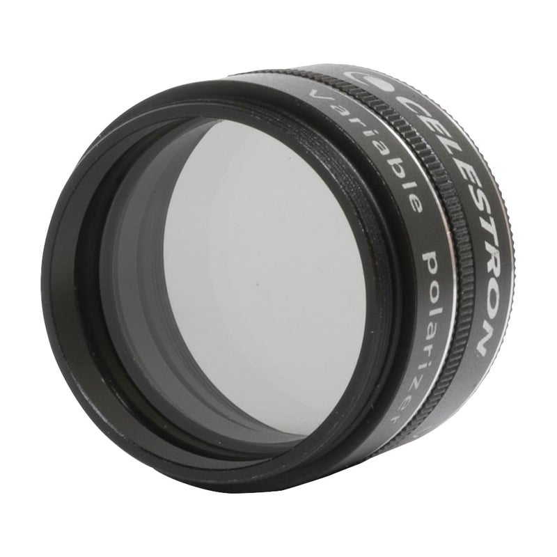 Celestron 94107 Variable Polarizing Moon Filter - Reduces Brightness and Glare, Compatible with 1.25" Eyepieces and Suitable for Lunar, Venus & Double Star Observation, Black - Image 1